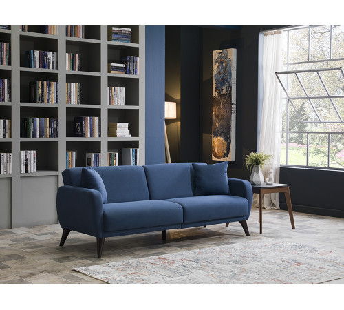 Трехместный Диван-кровать Flexy Флекси (синий)