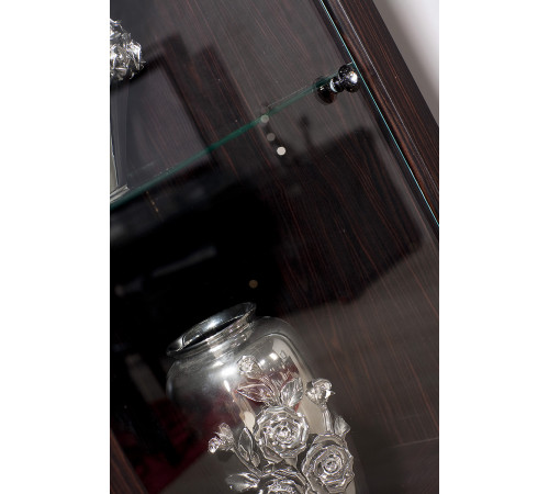 Одностворчатый шкаф витрина для посуды Мира MIRA-02 венге