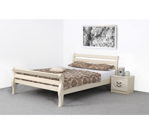 Односпальная кровать Аврора (ясень жемчужный)