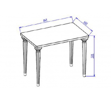 Стол журнальный тройной Мистраль (Mistral) MIST-52